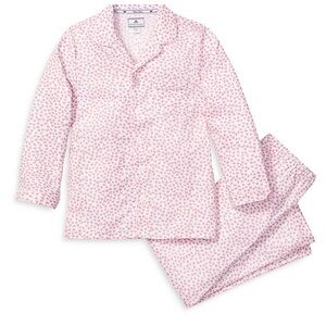 Petite Plume Kids - Pink Heart Palmier Sweethearts Pajama Set
